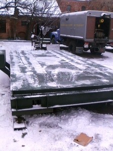 Весы автомобильные механические передвижные бесфундаментные РП 20Ш13